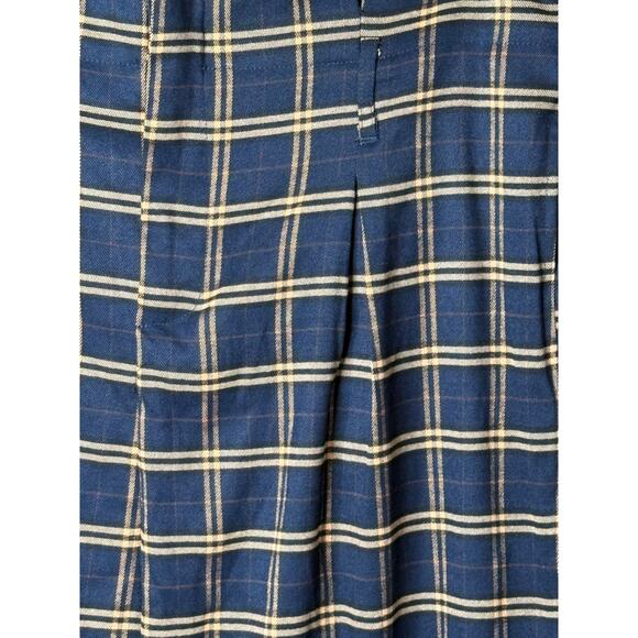 Timeless London Unique Vintage 1960’s Navy Plaid Wide Leg Trousers Pants 1X NWOT - Picture 6 of 8